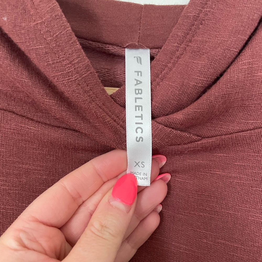 Fabletics Cherry Mocha Go-To Hoodie - Picture 5 of 7